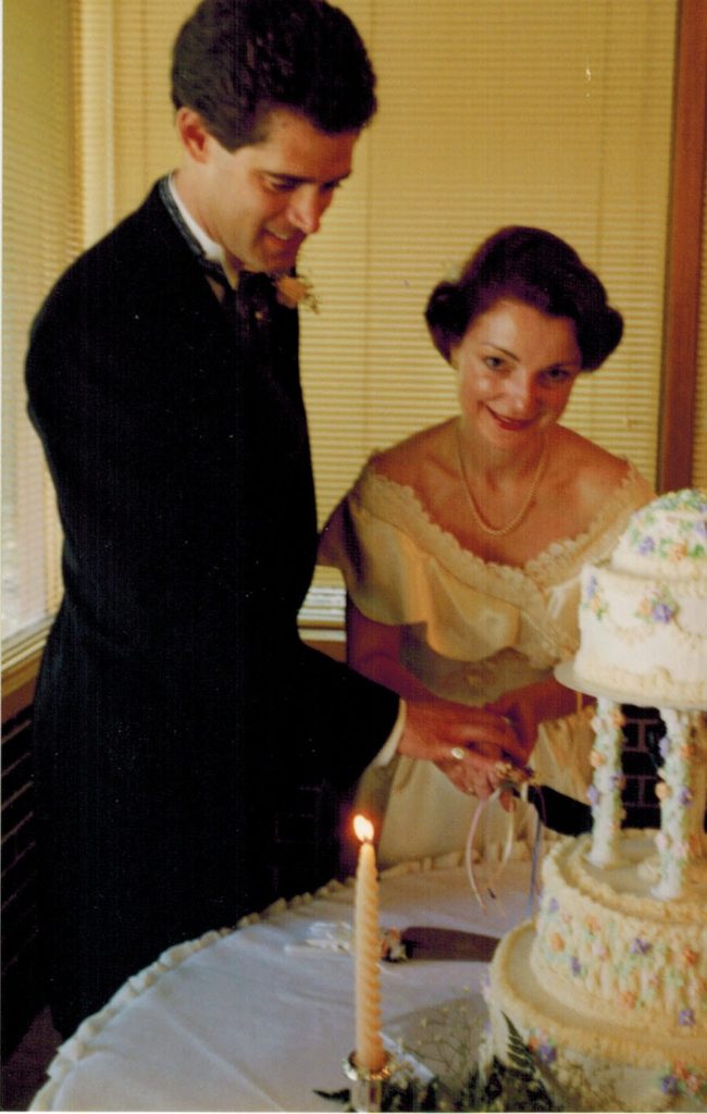 Dave & Kim Cutting Cake 7-10-1993