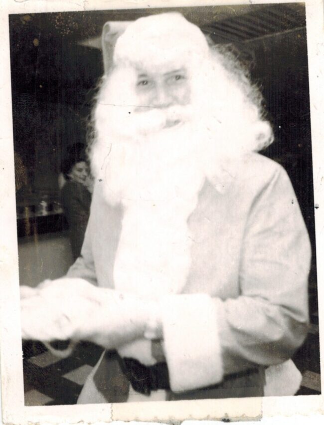 vintage photo of santa