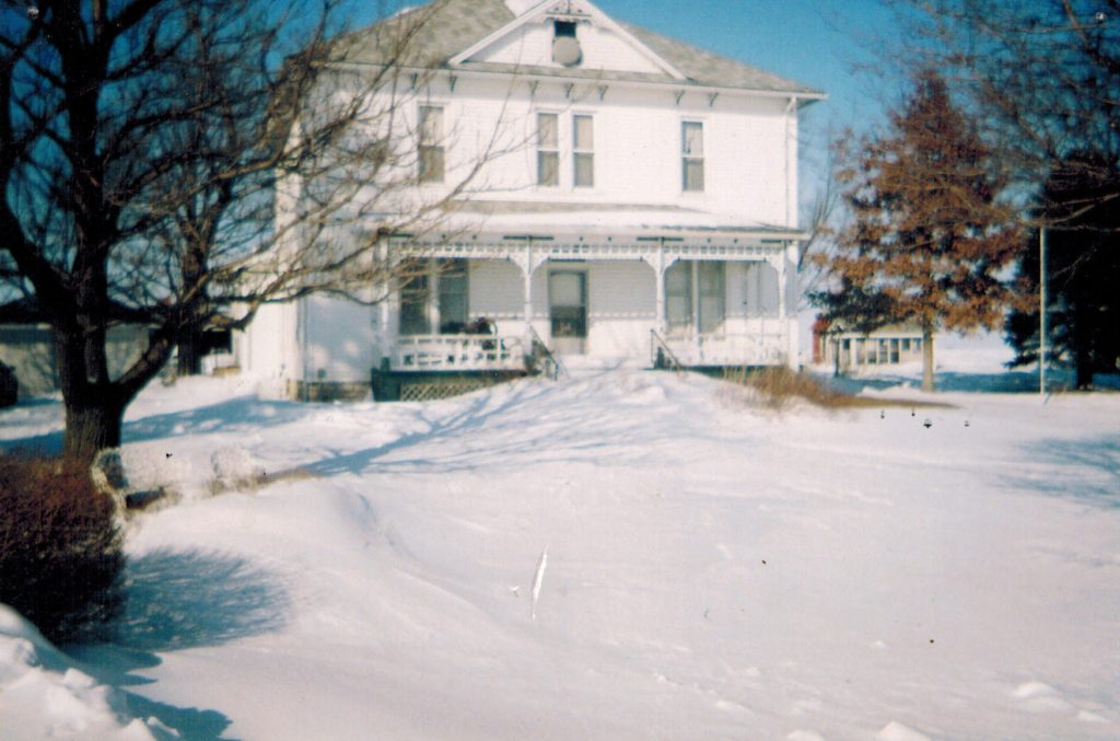 Illinois Farmhouse After a Blizzard