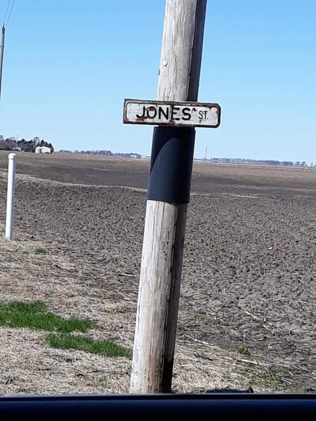 Jones Street Sign