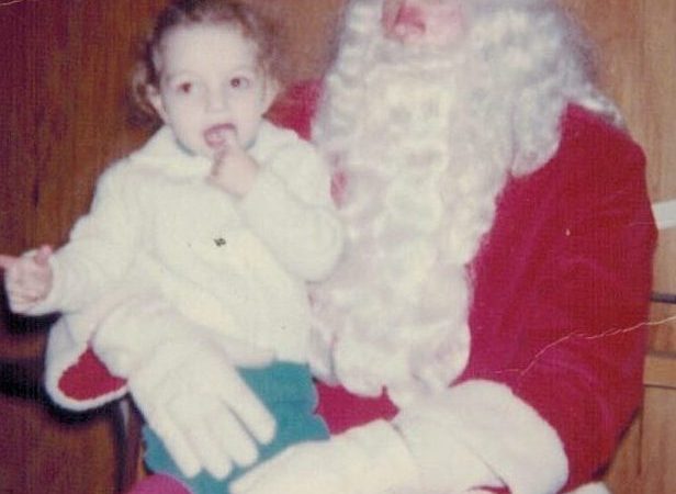 Santa Really Does Have Green Eyes Just Like My Daddy!