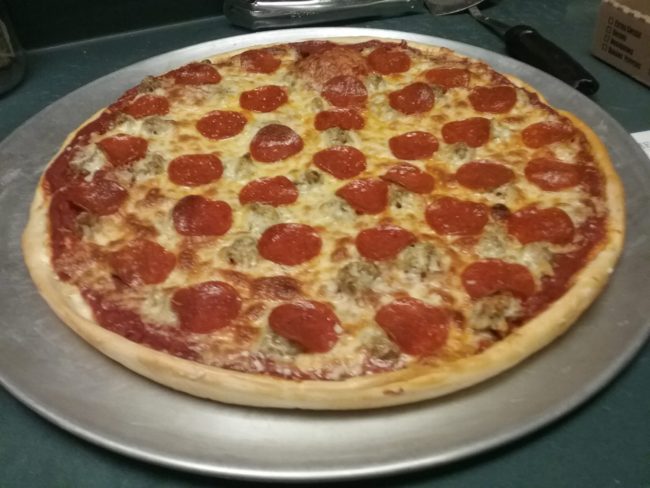 Extra large pepperoni & sausage pizza