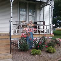 Scarecrow on the front porch
