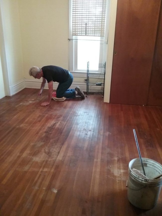 hardwood floors after the carpet is pulled up