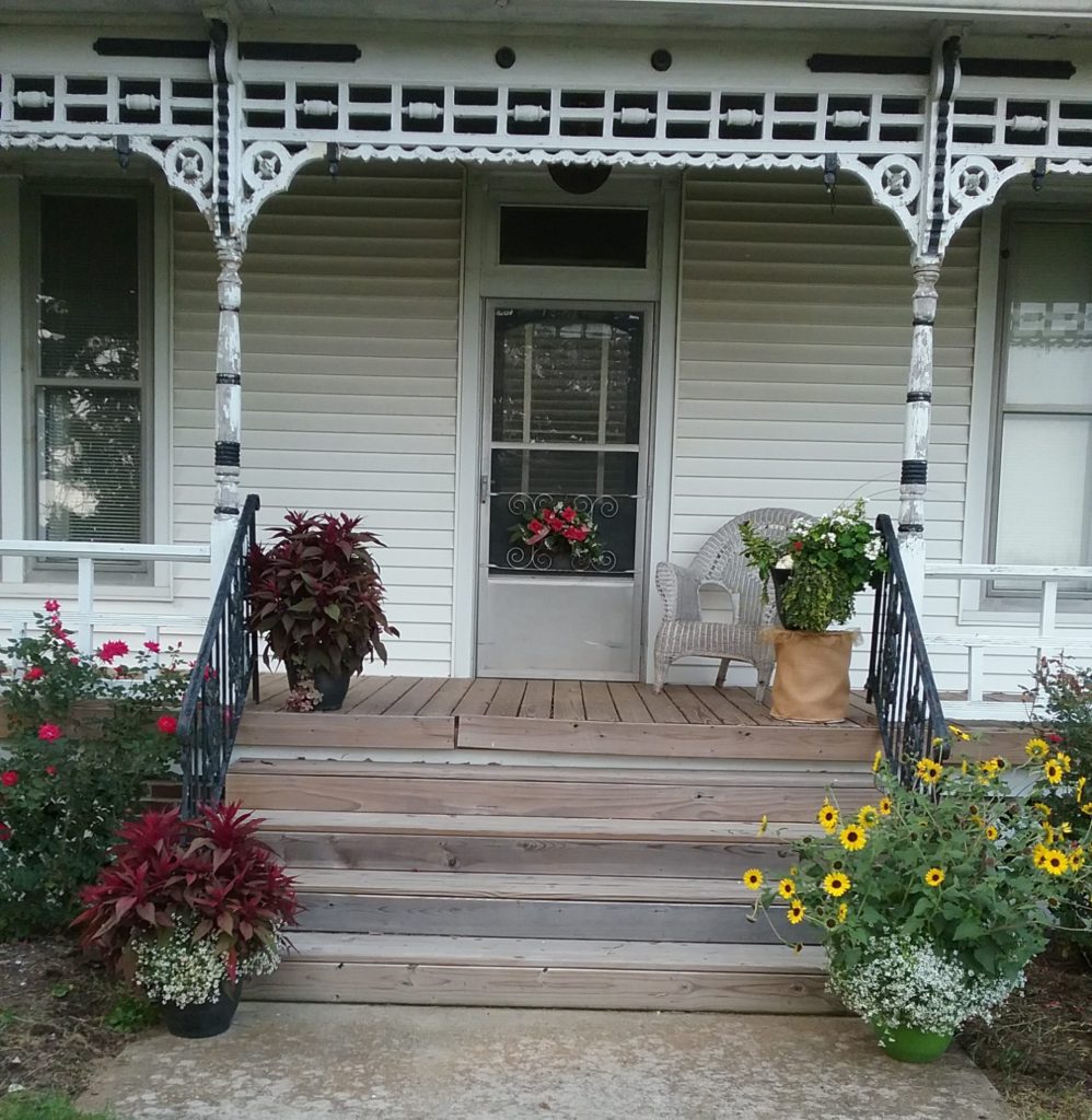 Farmhouse Front Porch Styled for Fall
