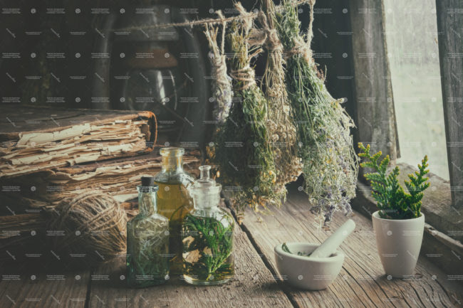 dried herbs & herbal vinegars