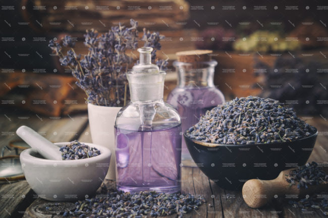 various examples of dried lavender