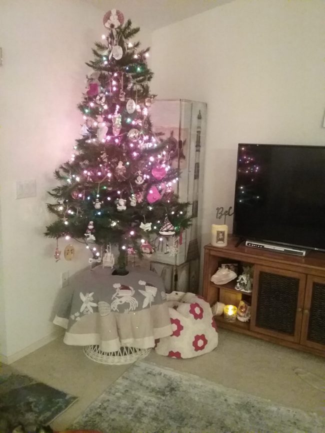 Christmas tree decorated with a Coastal theme