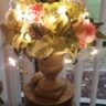 Pink & White silk Arrangement for Christmas
