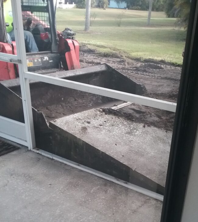 pool grading- lifting concrete