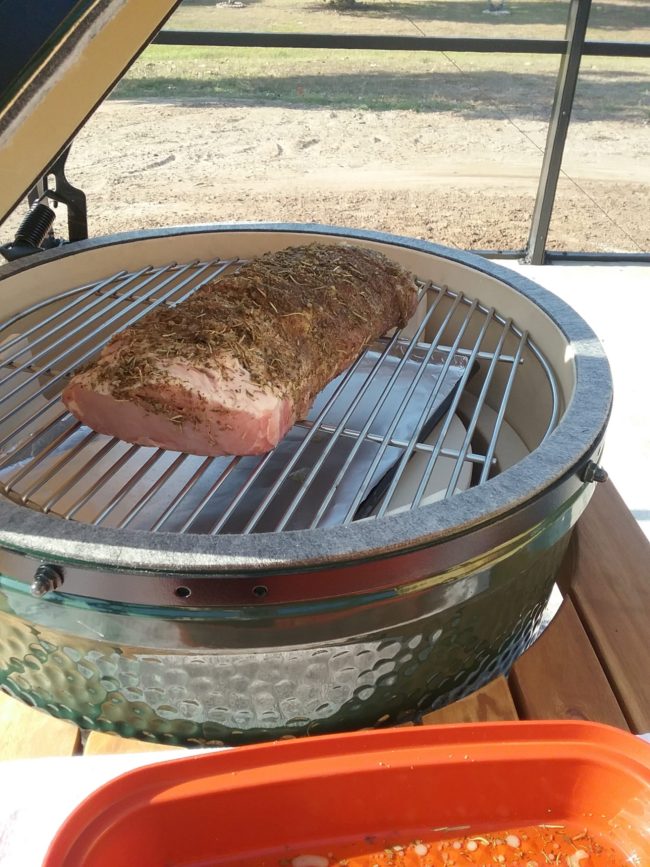The first "cook" on our Big Green Egg