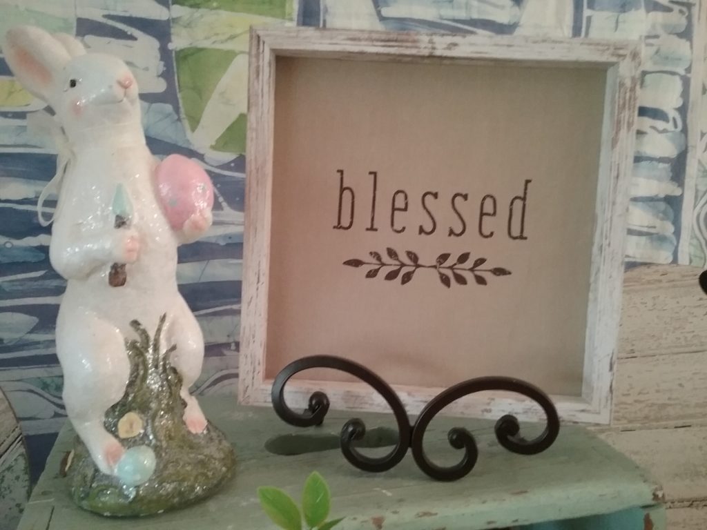 Blesses Sign with Bunny