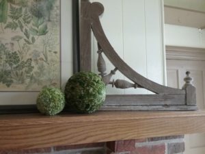 Corbel on the fireplace
