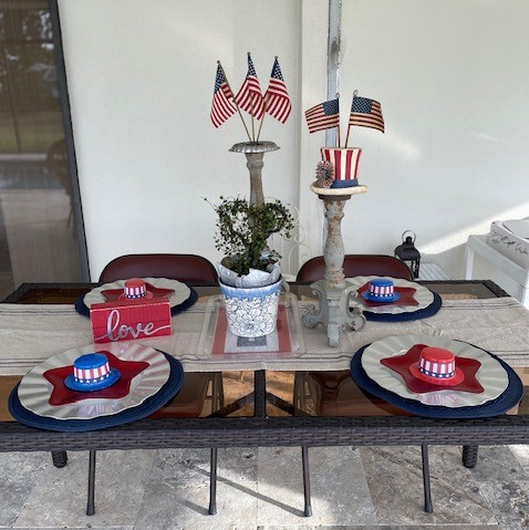 4th of July tablescape