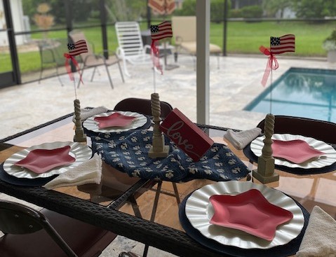 4th of July outdoor table