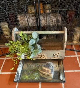herb box on the hearth