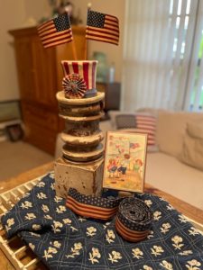 Uncle Sam hat in 4th of July display