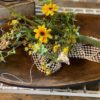 Late Summer flowers nestled in a dough bowl