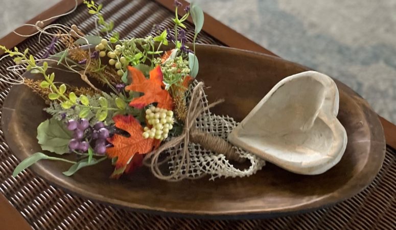 How to Style an Oval Dough Bowl for Autumn