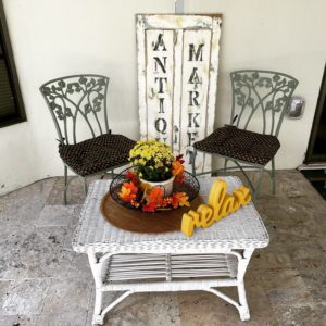 Patio styled for Autumn
