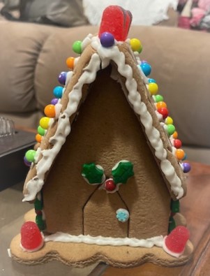 gingerbread house's back door