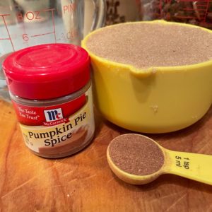 Brown sugar & pumpkin pie spice