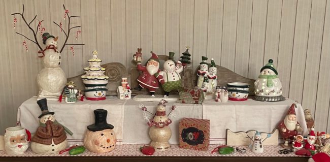 Santa & friends display