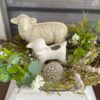 spring centerpiece with lamb & ewe