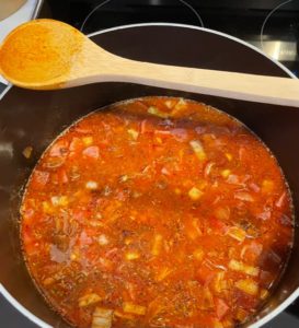 saucepan of Cajun Jambalaya mix