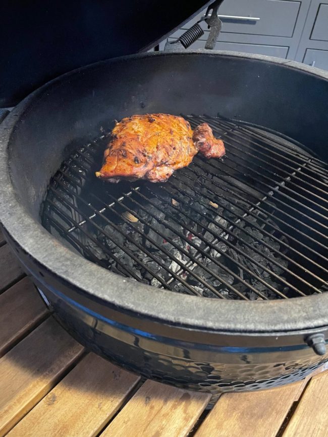 pork roast on grill