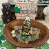 Leprechaun Santa in a dough bowl