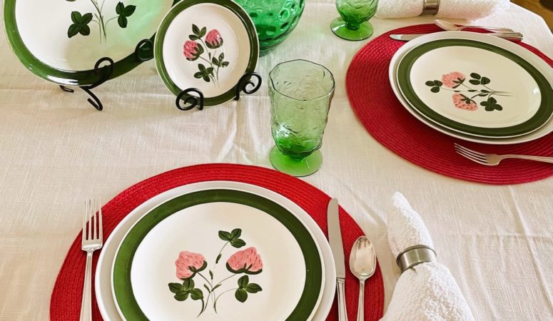 Sweet Clover Plates for St Patrick’s Day