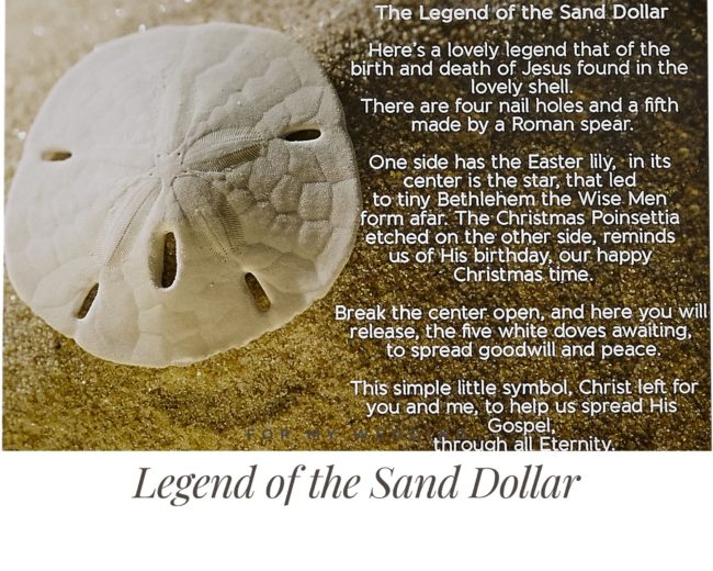 Legend of the Sand Dollar postcard
