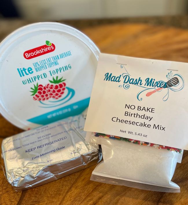 ingredients for no bake cheesecake