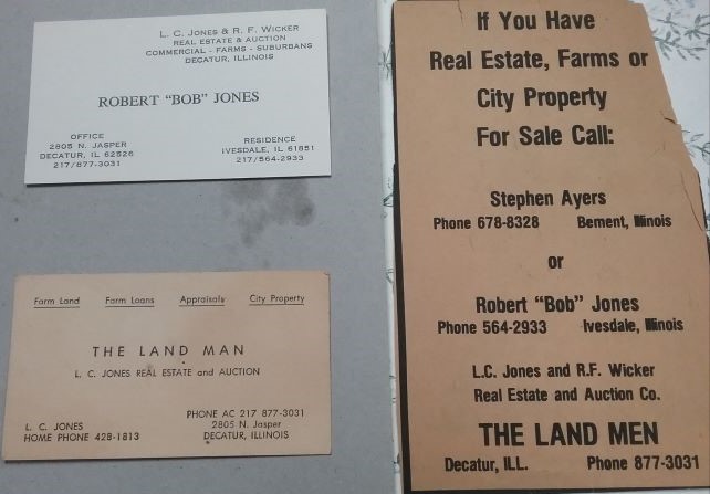 Robert Jones Real Estate business cards