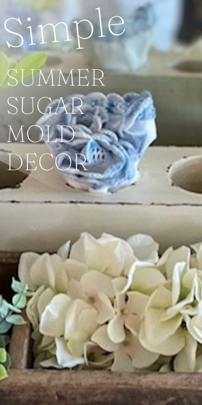 blue & white summer sugar mold idea
