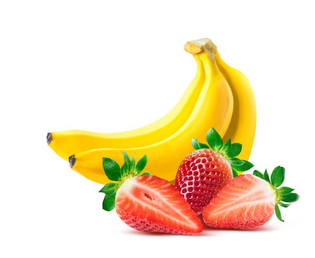 Bananas & strawberries
