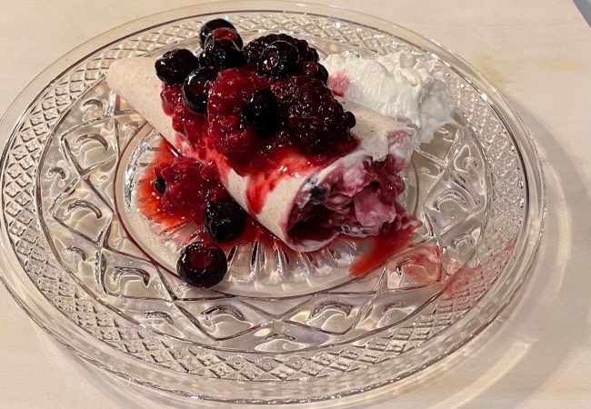 Red White & Blueberry Cheesecake Wrap