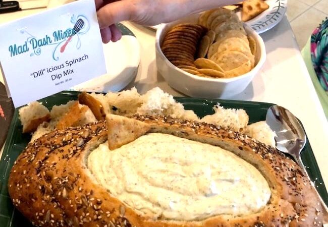 “Dill”icious Spinach Dip in a Bread Bowl