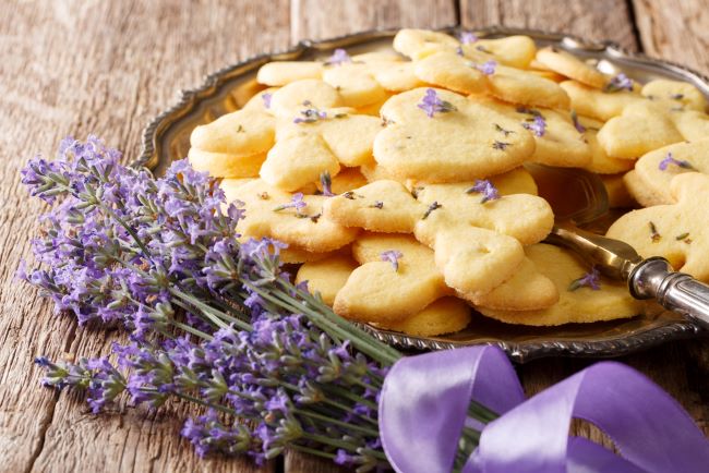 Lavender Shortbread Cookies