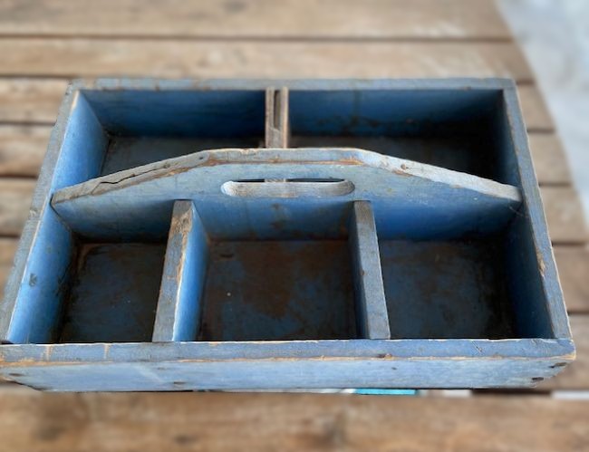 old wooden carrier seen from above
