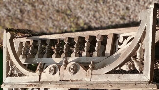 architectural salvage as found in a barn
