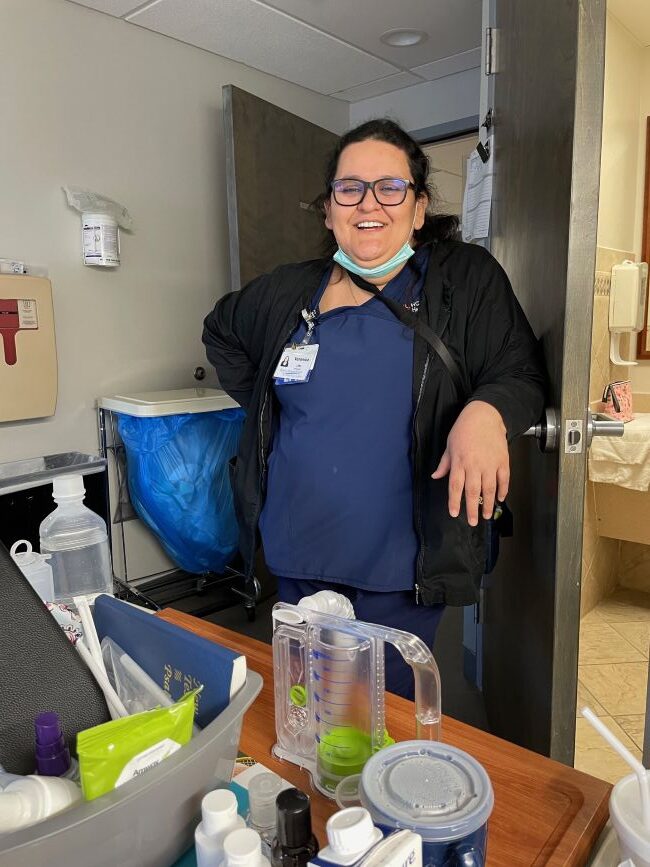 friendly nurse in a Florida hospital