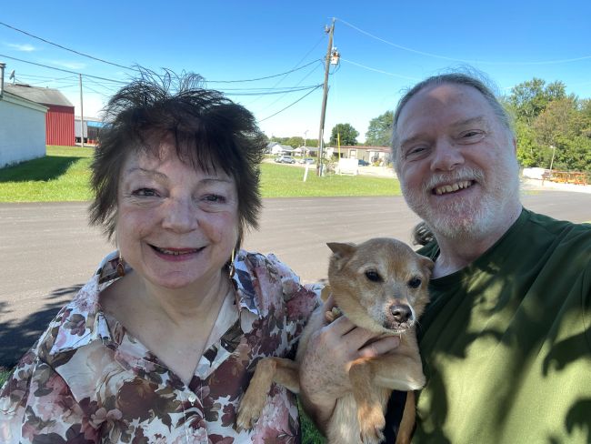 Gary and I and his dog rusty in Batesville IN